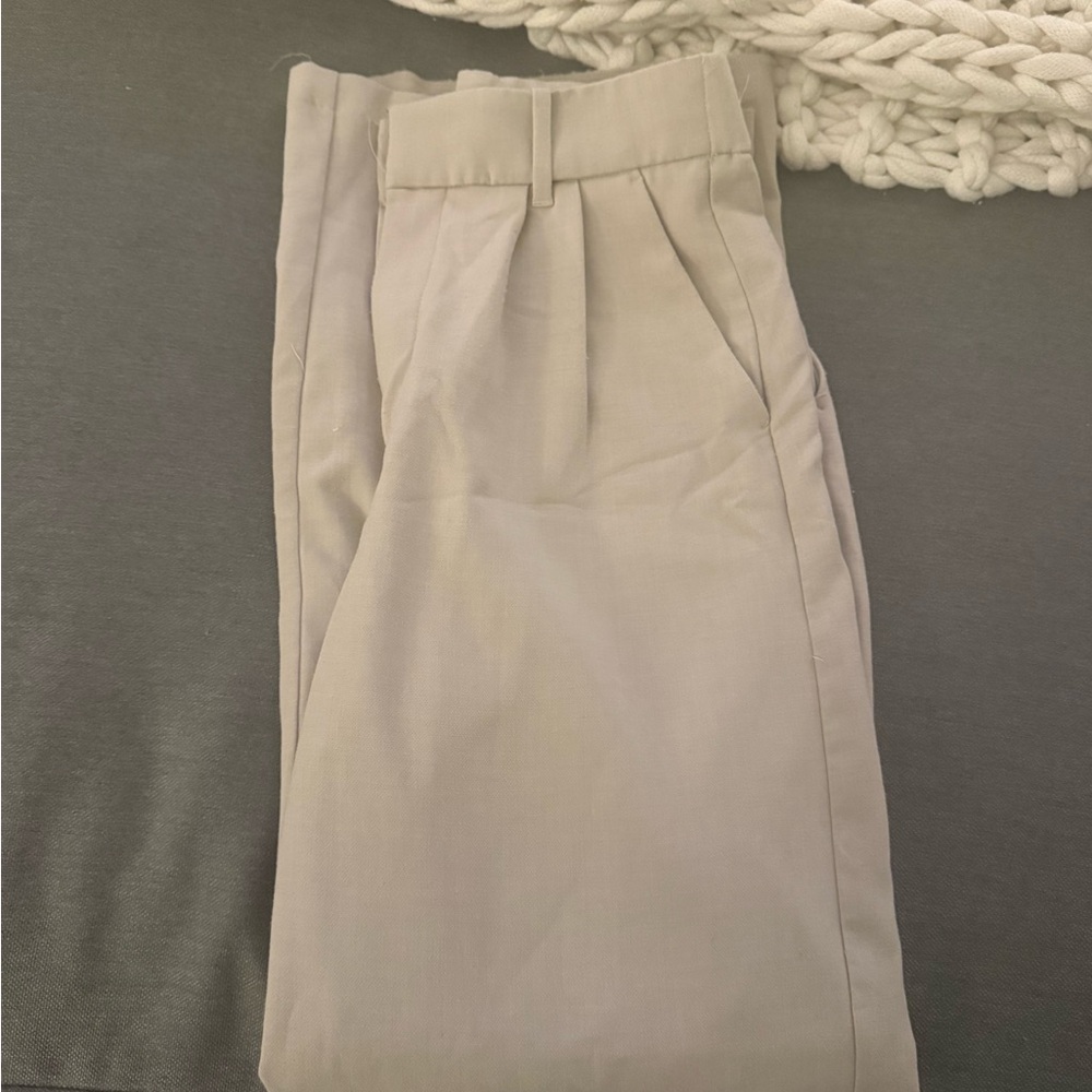 Abercrombie & Fitch Light Gray Trousers